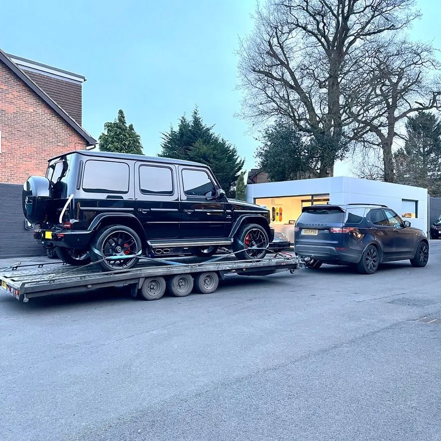 Mercedes G-Wagon on a TD Vehicle Solutions transporter
